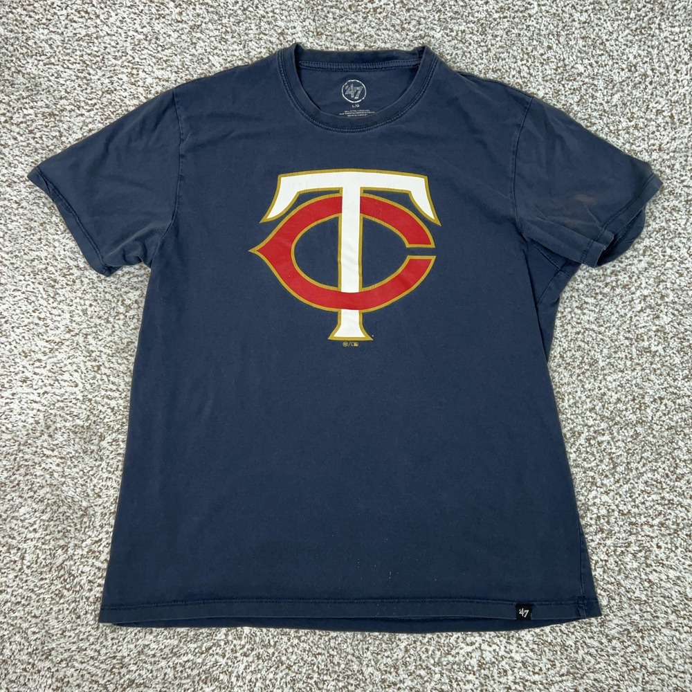Minnesota Twins‎ Shirt Mens Large Navy Blue MLB Baseball Tee TC Logo Graphic